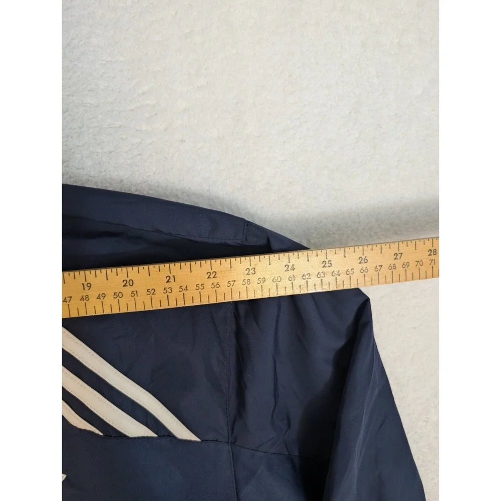 Adidas New York Yankees Windbreaker Jacket Mens XL Blue Track Vintage 90s Full Z